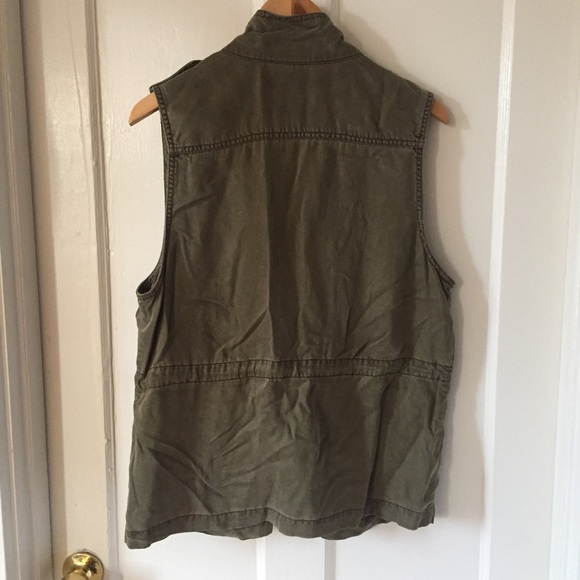 Max Jeans Cargo Army-style Vest Size L - Picture 2 of 4